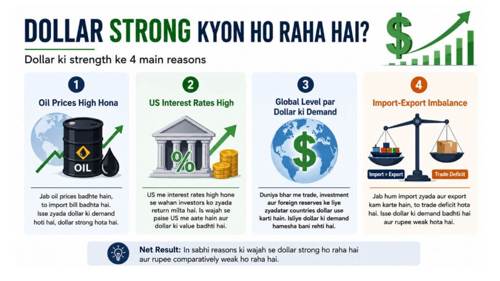 dollar mehnga kyon ho raha hai 2026 ke 4 main karan