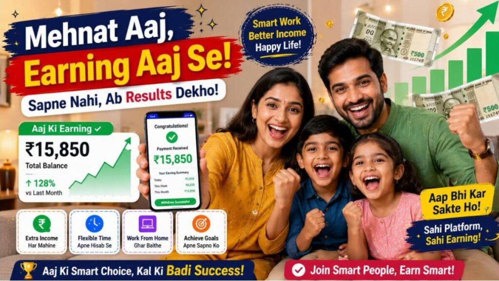 ghar baithe paise kaise kamaye mobile se students aur family ke liye