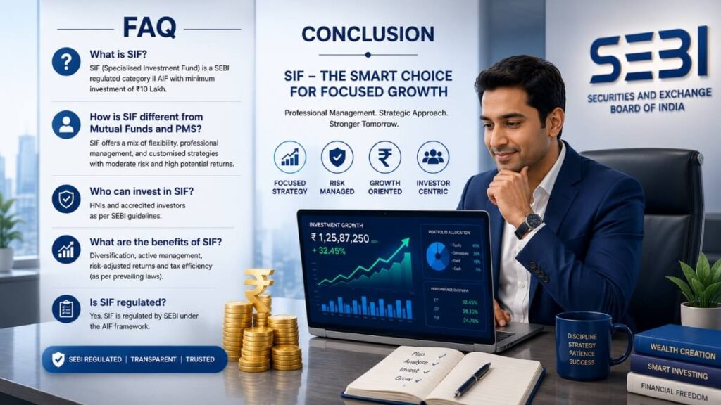 SIF FAQ and conclusion SEBI regulated specialised investment fund India