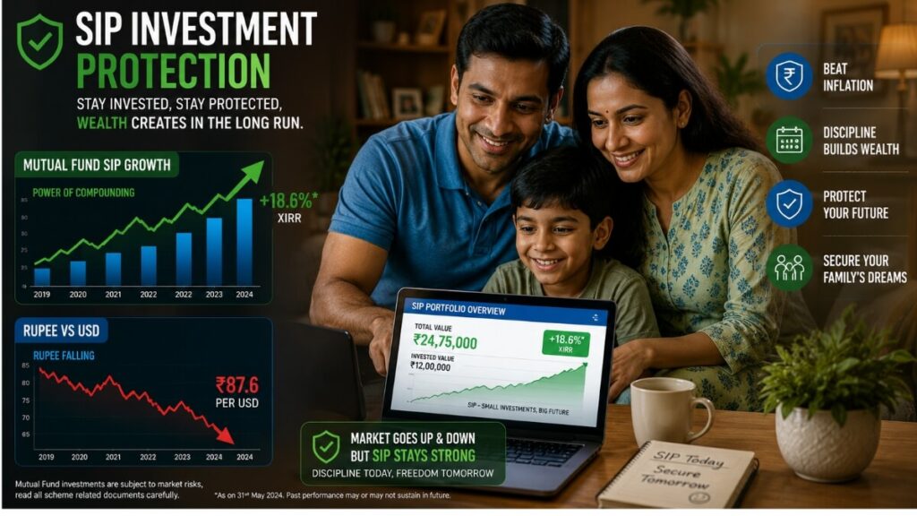 sip investment protection when indian rupee is falling in 2026