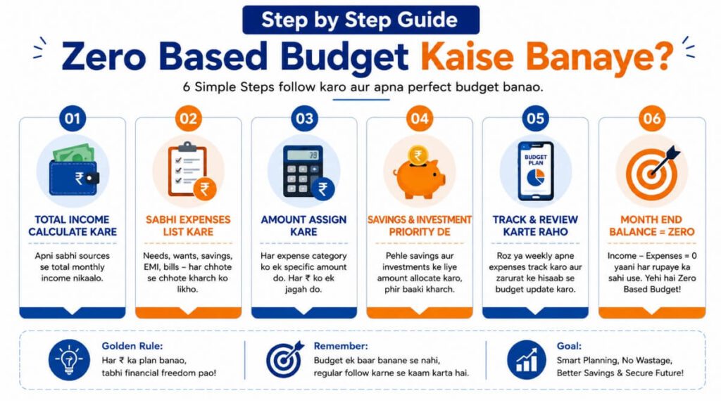 Zero based budgeting kaise banaye step by step guide Hindi mein