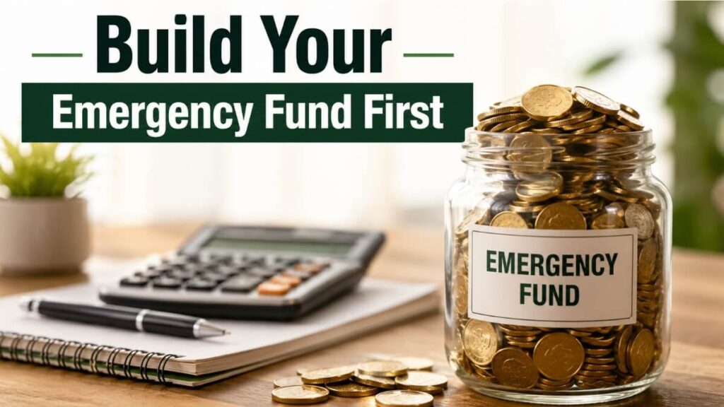 Build your emergency fund first for debt free financial freedom
