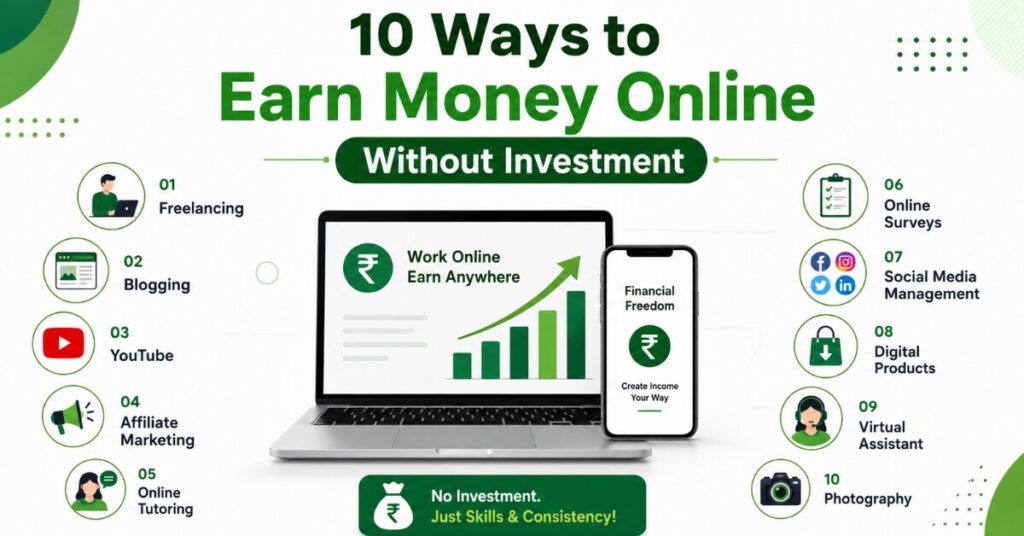 earn money online without investment 10 proven ways