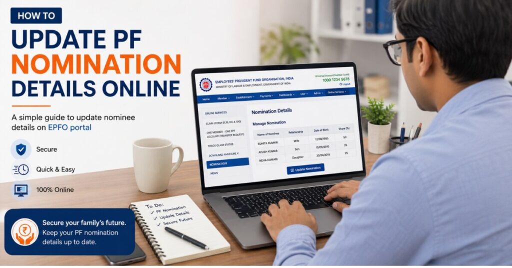 EPFO nomination update process step by step