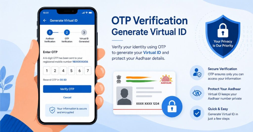 Generating Virtual ID on UIDAI website for EPFO e-Sign |