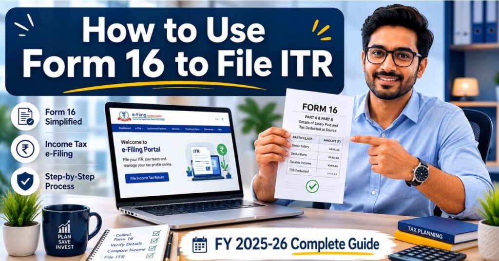 How to use Form 16 to file ITR — complete guide for salaried employees FY 2025-26