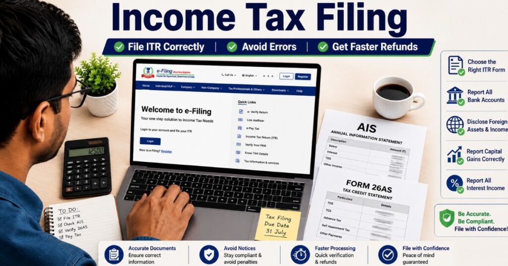 Verifying AIS and Form 26AS to avoid common ITR filing mistakes