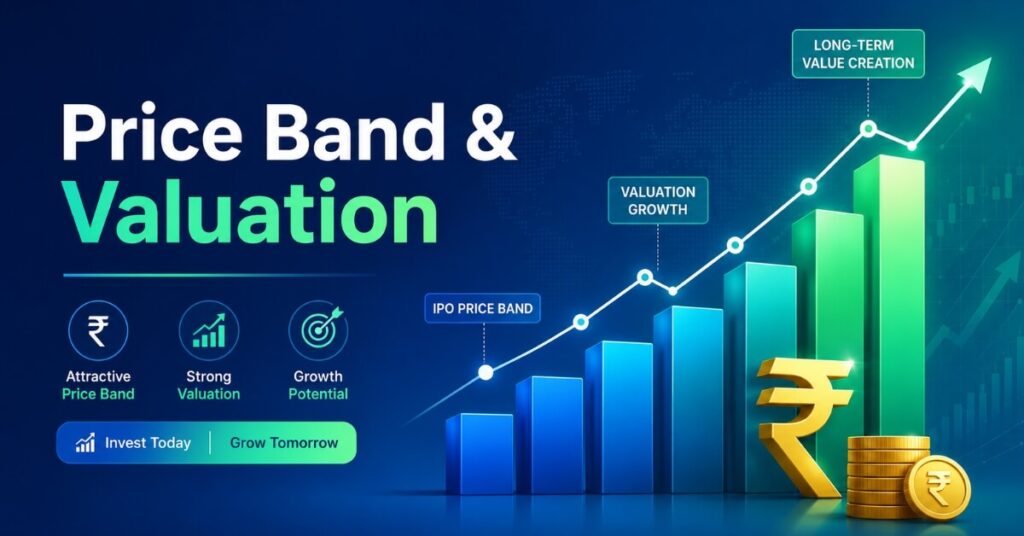 SBI Mutual Fund IPO price band and valuation growth chart