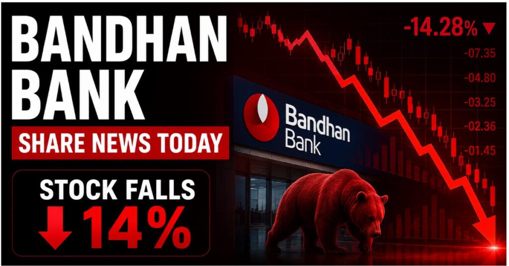 Bandhan Bank share news today stock price fall chart