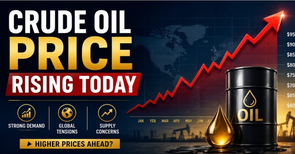 Why is crude oil price increasing today graph showing rising trend