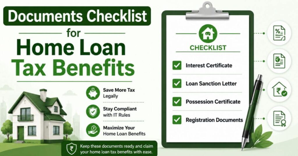 Documents checklist required to claim home loan tax benefits