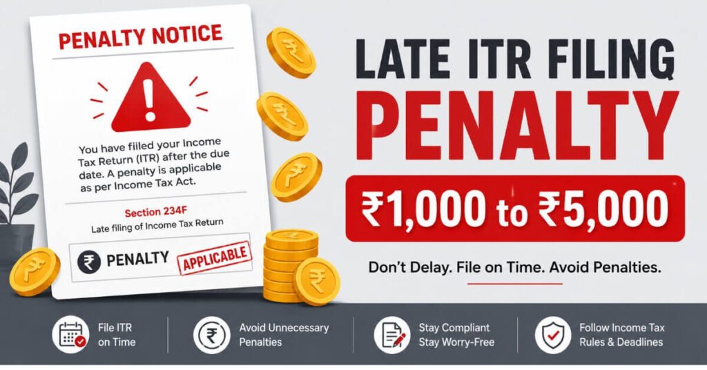 ITR late filing penalty details Title: Late Filing Penalty Under Section 234F