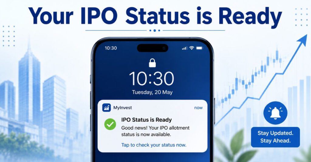 NSE IPO allotment status check online result notification