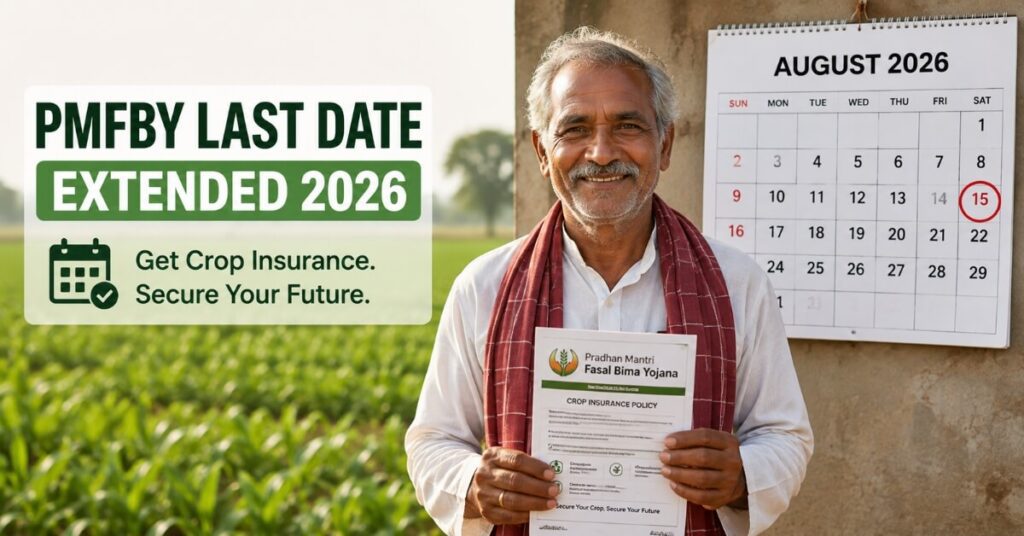 PMFBY Last Date Extended 2026 deadline notice for farmers