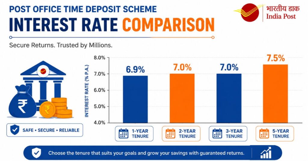Post Office Time Deposit Scheme interest rates chart 2026