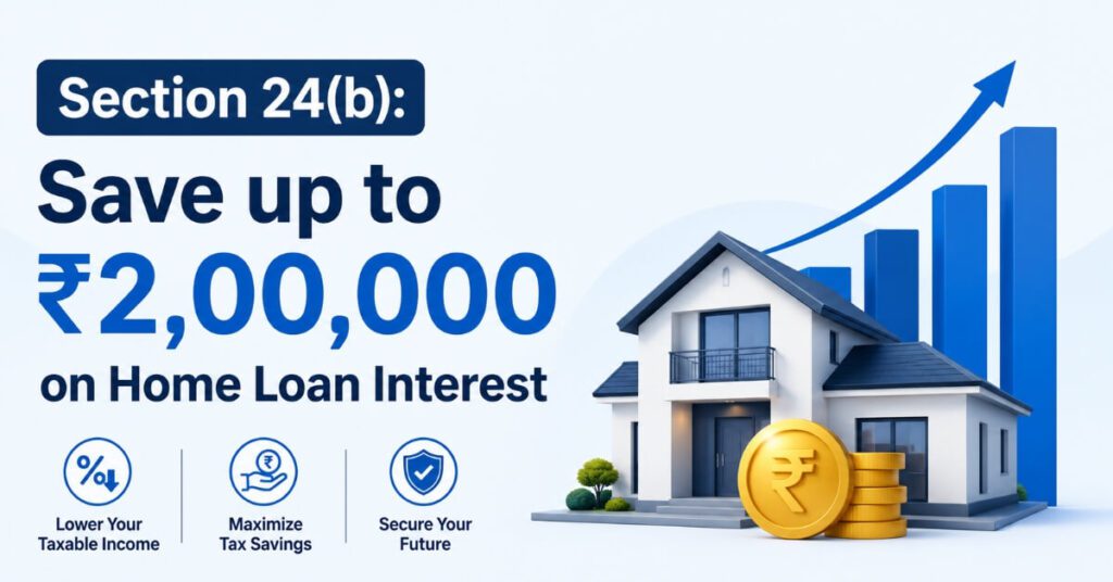 Section 24b home loan interest deduction chart Rs 2 lakh limit