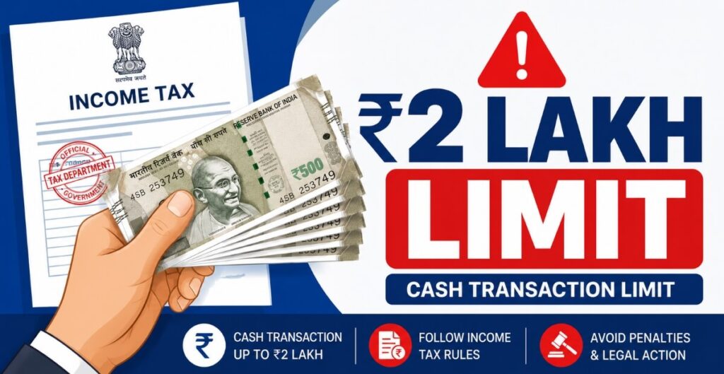 Section 269ST rule showing Rs 2 lakh cash receipt limit under income tax