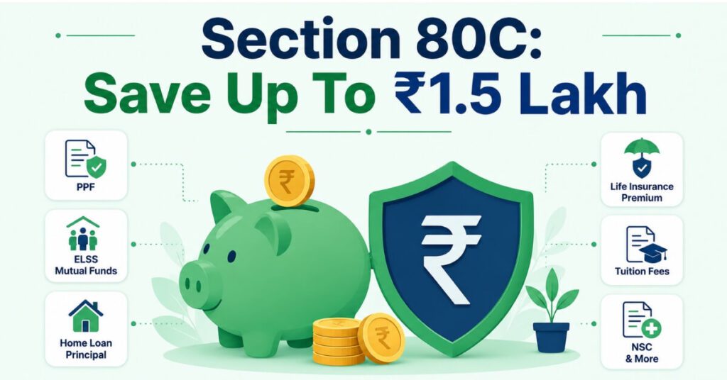 Section 80C tax deduction benefits for Tax Saving FD Interest Rate 2026