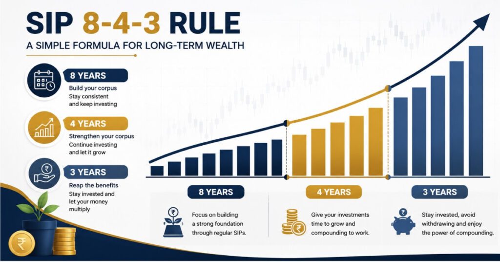 SIP 8 4 3 rule explained with three growth phases