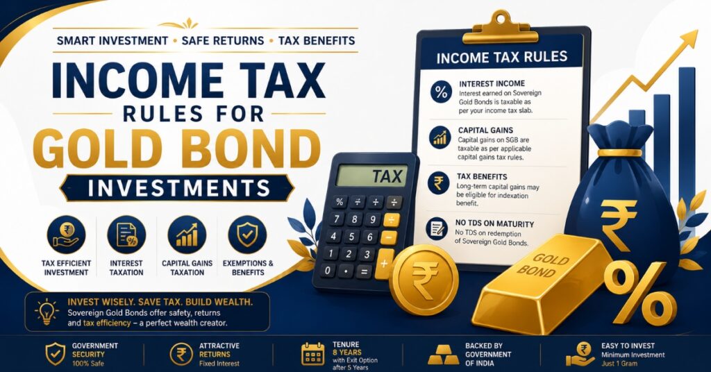 Tax rules for Sovereign Gold Bond 2026 investors explained