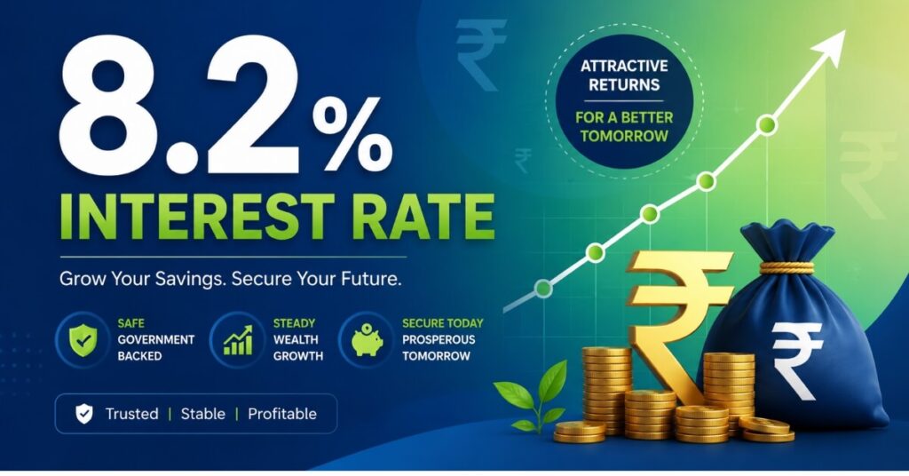 Sukanya Samriddhi Yojana 2026 interest rate 8.2 percent chart