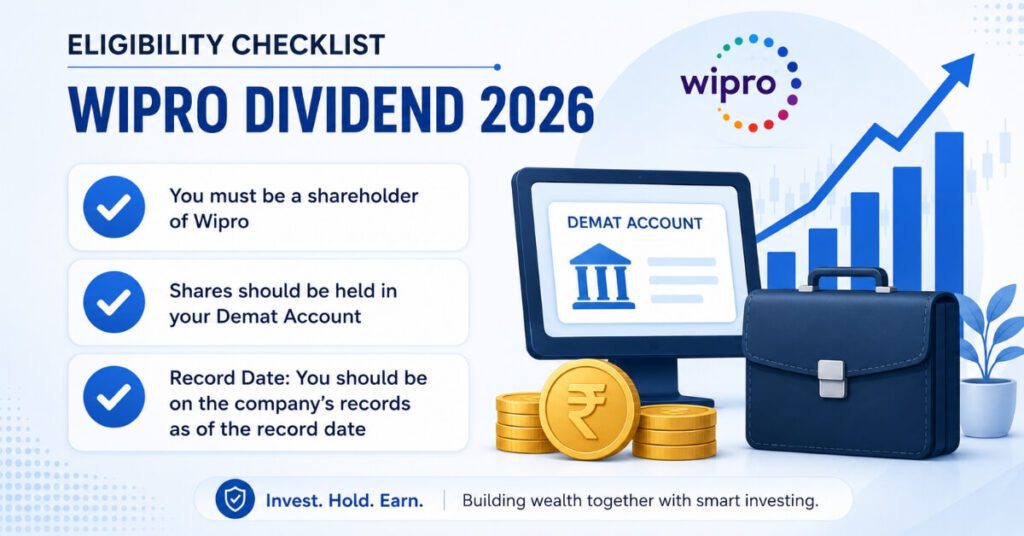 Wipro Dividend 2026 eligibility checklist for shareholders