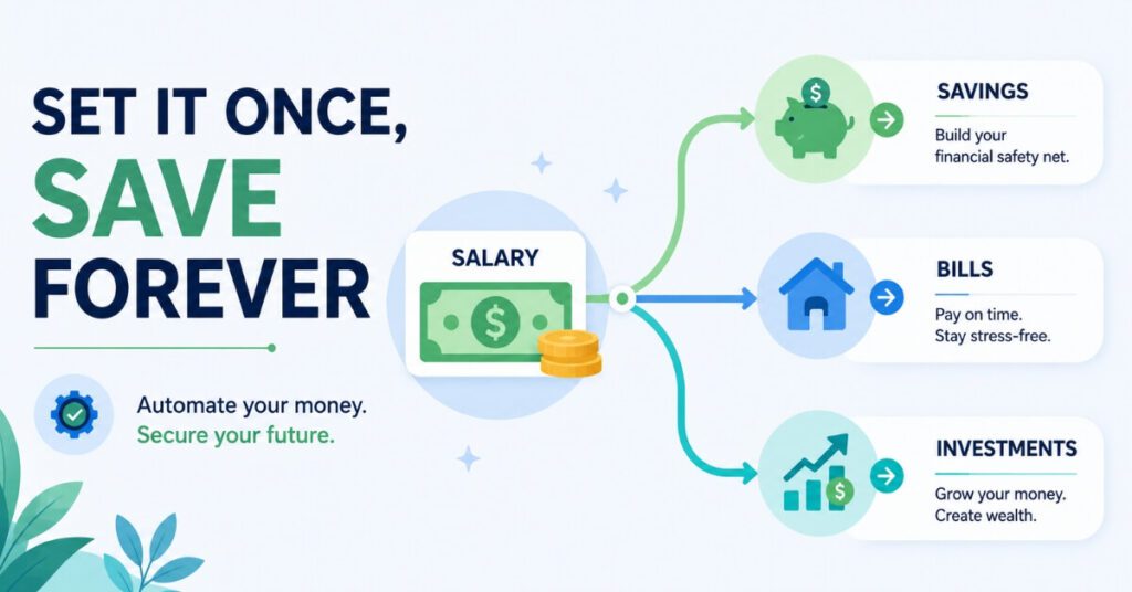 Automatic transfer from salary to savings account
