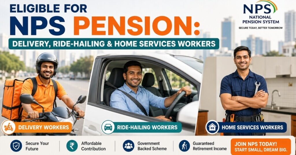 Eligible gig platforms for NPS pension scheme Zomato Swiggy Ola Uber
