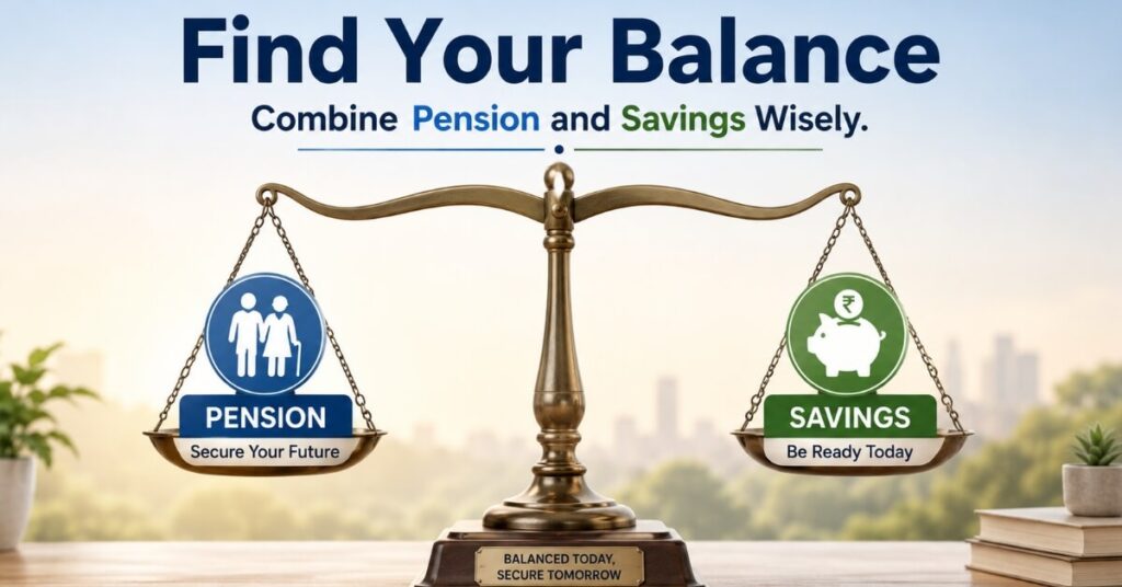 Is pension better than savings balanced financial strategy