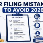 ITR Filing Mistakes To Avoid 2026 checklist infographic
