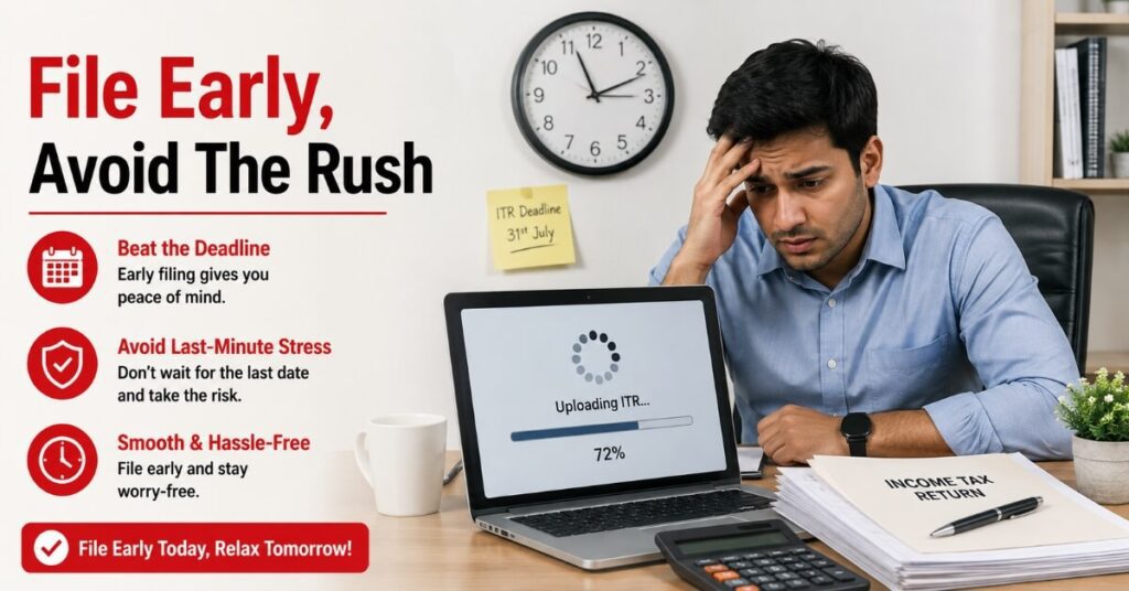 ITR Filing Mistakes To Avoid 2026 last minute filing stress
