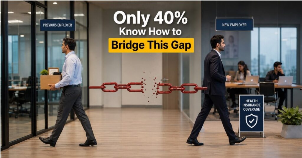 Health insurance coverage gap during job change
