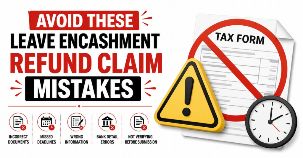 Common mistakes to avoid in Leave Encashment Refund Claim process