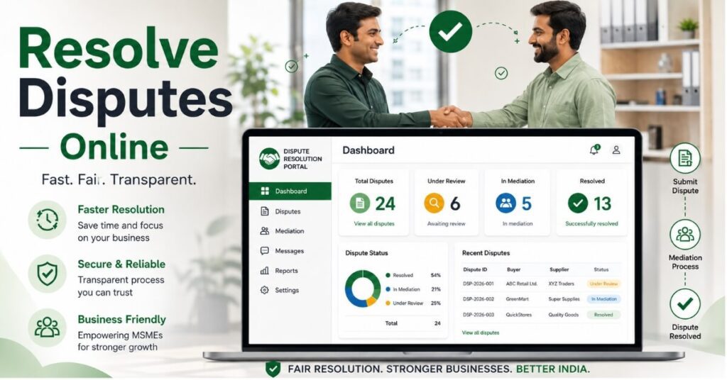 Online Dispute Resolution Portal for MSME payment disputes